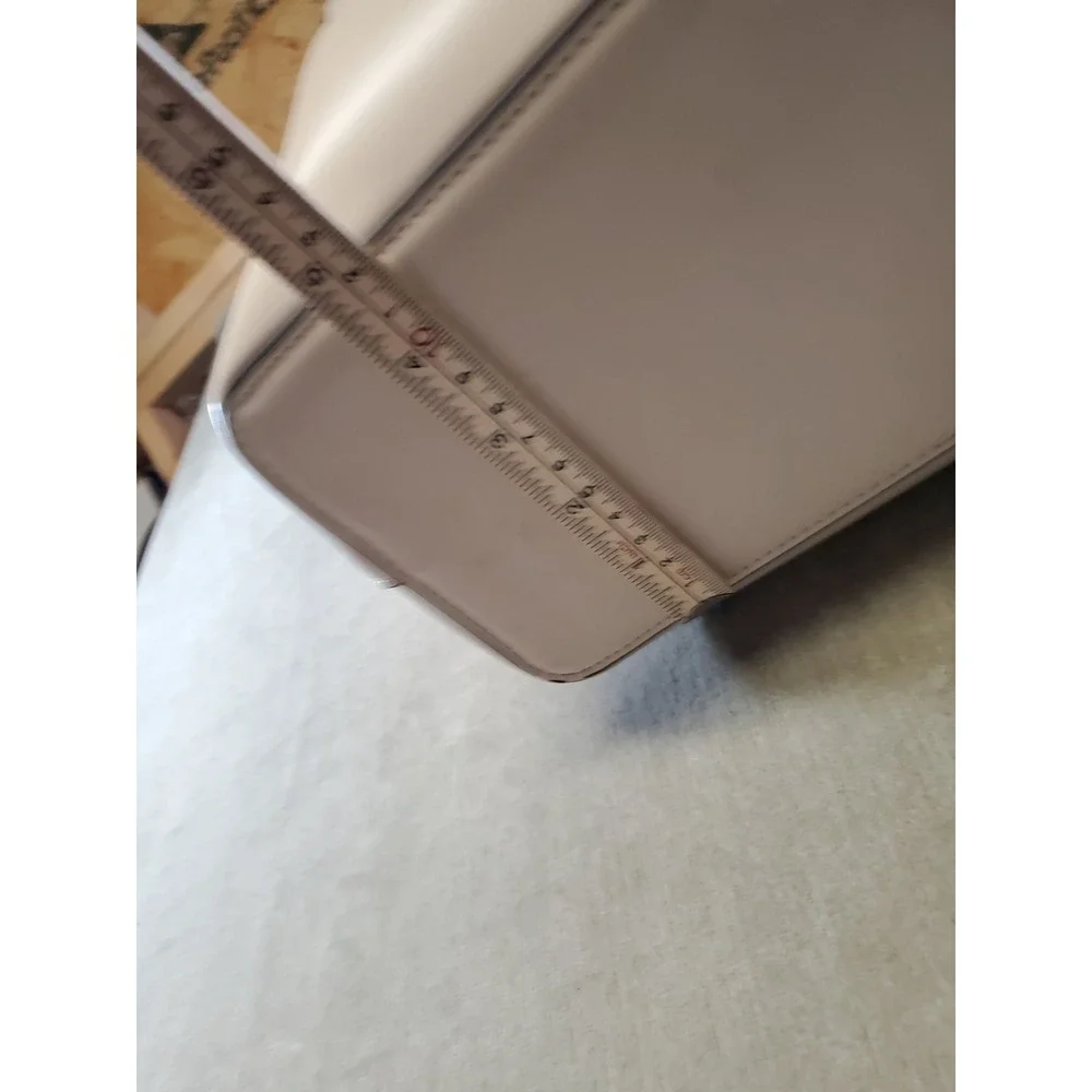Aldo Cream Floral Laser Cut Tote Bag Gold Hardware Off White Large Handbag